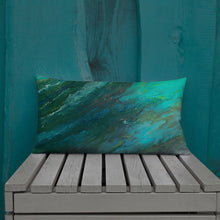 Load image into Gallery viewer, Premium Pillow with &quot;Waves&quot; Artwork