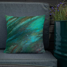 Load image into Gallery viewer, Premium Pillow with &quot;Waves&quot; Artwork