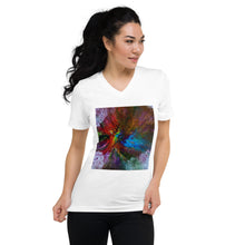 Load image into Gallery viewer, Unisex Short Sleeve V-Neck T-Shirt with &quot;Life&quot; Artwork