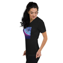 Load image into Gallery viewer, Unisex Short Sleeve V-Neck T-Shirt with &quot;Earth&quot; Artwork