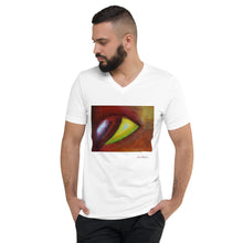 Load image into Gallery viewer, Unisex Short Sleeve V-Neck T-Shirt with &quot;The Eye&quot; Artwork