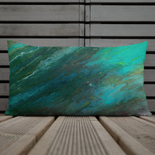 Load image into Gallery viewer, Premium Pillow with &quot;Waves&quot; Artwork