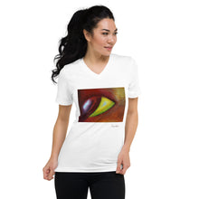 Load image into Gallery viewer, Unisex Short Sleeve V-Neck T-Shirt with &quot;The Eye&quot; Artwork