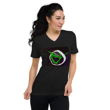 Load image into Gallery viewer, Unisex Short Sleeve V-Neck T-Shirt with &quot;Truth is Power&quot; Artwork