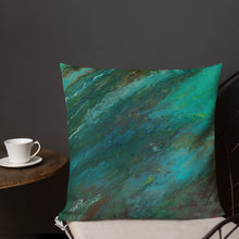 Load image into Gallery viewer, Premium Pillow with &quot;Waves&quot; Artwork