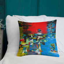 Load image into Gallery viewer, Premium Pillow with &quot;Boat&quot; Artwork