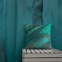 Load image into Gallery viewer, Premium Pillow with &quot;Waves&quot; Artwork