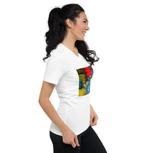 Load image into Gallery viewer, Unisex Short Sleeve V-Neck T-Shirt with &quot;Boat&quot; artwork