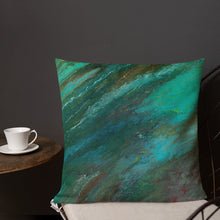 Load image into Gallery viewer, Premium Pillow with &quot;Waves&quot; Artwork