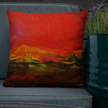 Load image into Gallery viewer, Premium Pillow with &quot;World on Fire&quot; Artwork