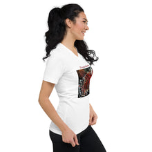 Load image into Gallery viewer, Unisex Short Sleeve V-Neck T-Shirt with &quot;Extreme Attraction&quot; Artwork