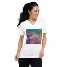 Load image into Gallery viewer, Unisex Short Sleeve V-Neck T-Shirt with &quot;Spring&quot; Artwork