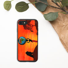 Load image into Gallery viewer, Biodegradable iPhone case with &quot;Born in Africa&quot; artwork