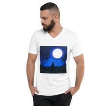 Load image into Gallery viewer, Unisex Short Sleeve V-Neck T-Shirt with &quot;A Girl and a Dream&quot; Artwork