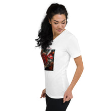 Load image into Gallery viewer, Unisex Short Sleeve V-Neck T-Shirt with &quot;Extreme Attraction&quot; Artwork