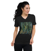 Load image into Gallery viewer, Unisex Short Sleeve V-Neck T-Shirt with &quot;Forest&quot; Artwork