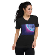 Load image into Gallery viewer, Unisex Short Sleeve V-Neck T-Shirt with &quot;Earth&quot; Artwork