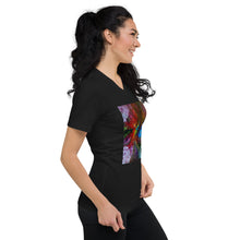 Load image into Gallery viewer, Unisex Short Sleeve V-Neck T-Shirt with &quot;Life&quot; Artwork