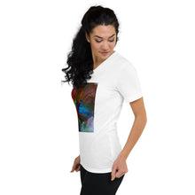 Load image into Gallery viewer, Unisex Short Sleeve V-Neck T-Shirt with &quot;Life&quot; Artwork