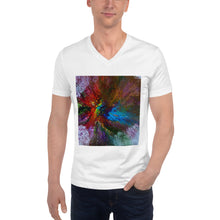 Load image into Gallery viewer, Unisex Short Sleeve V-Neck T-Shirt with &quot;Life&quot; Artwork