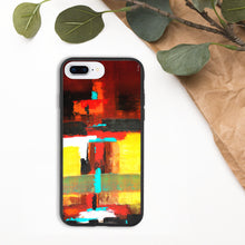 Load image into Gallery viewer, Biodegradable iPhone case with &quot;Colours&quot; Artwork