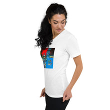 Load image into Gallery viewer, Unisex Short Sleeve V-Neck T-Shirt with &quot;Boat&quot; artwork