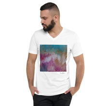 Load image into Gallery viewer, Unisex Short Sleeve V-Neck T-Shirt with &quot;Spring&quot; Artwork