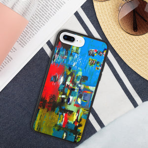 Biodegradable iPhone case with "Boat" Artwork