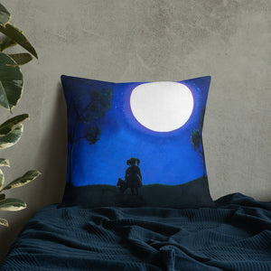 Premium Pillow with "A Girl with a Dream" Artwork