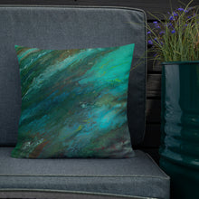 Load image into Gallery viewer, Premium Pillow with &quot;Waves&quot; Artwork