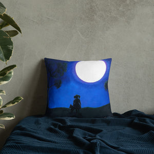 Premium Pillow with "A Girl with a Dream" Artwork