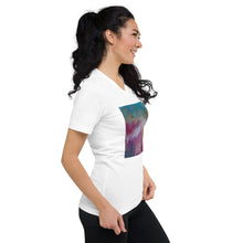 Load image into Gallery viewer, Unisex Short Sleeve V-Neck T-Shirt with &quot;Spring&quot; Artwork