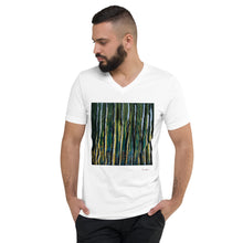 Load image into Gallery viewer, Unisex Short Sleeve V-Neck T-Shirt with &quot;Forest&quot; Artwork