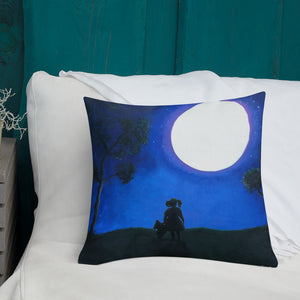 Premium Pillow with "A Girl with a Dream" Artwork