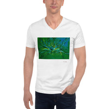 Load image into Gallery viewer, Unisex Short Sleeve V-Neck T-Shirt with &quot;A Splash of Energy&quot; Artwork