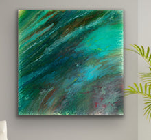 Load image into Gallery viewer, &quot;Waves&quot; - (2020) - 100x100x4cm Large Original Acrylic Abstract Painting